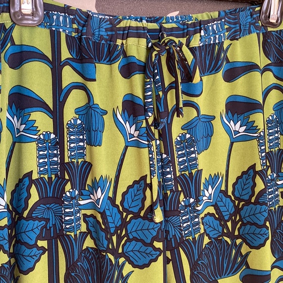 Colourful Brooks Brothers Wide-Leg Drawstring Pants - Size M - Picture 4 of 9